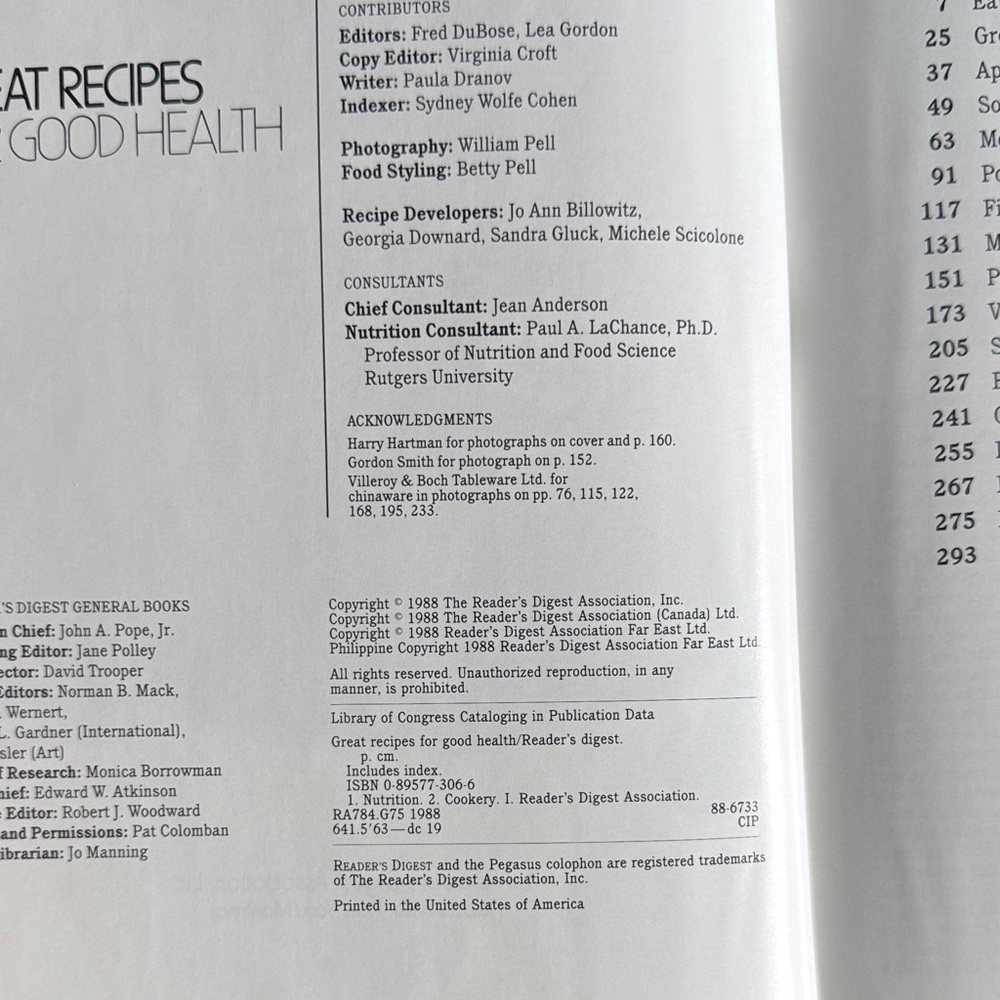 Reader's Digest Great Recipes for Good Health Cookbook - Red & Blue Cover - Picture 3 of 3
